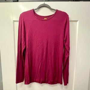 WonderWink under scrub shirt size medium, burgundy